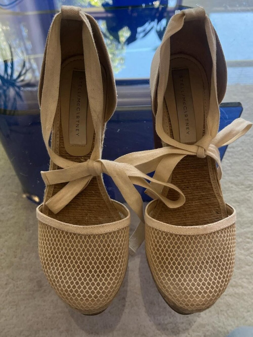 Stella McCartney platform lace up wedges never been worn size 39